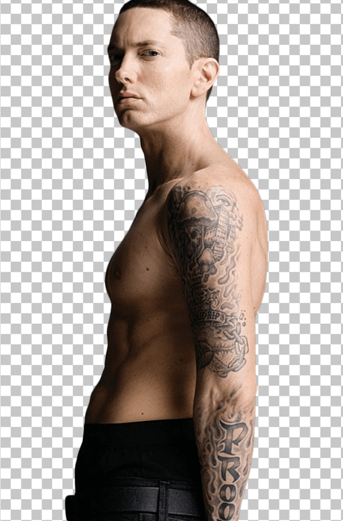 Eminem shirtless transparent image