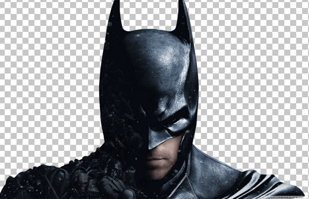 Batman staring straight transparent image