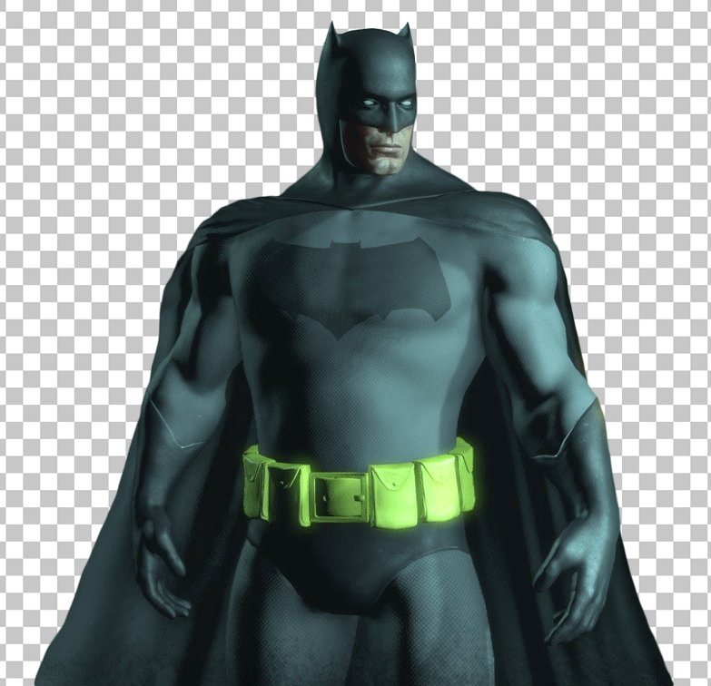 Batman wearing green belt transparent image