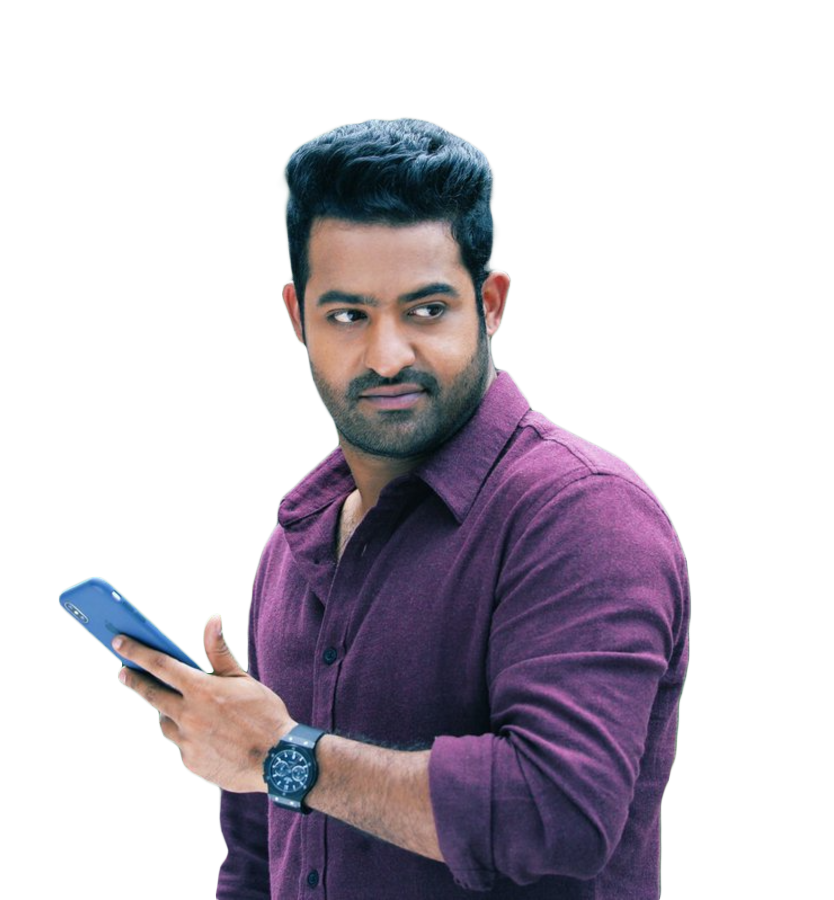 Jrntr holding a phone png image | OngPng