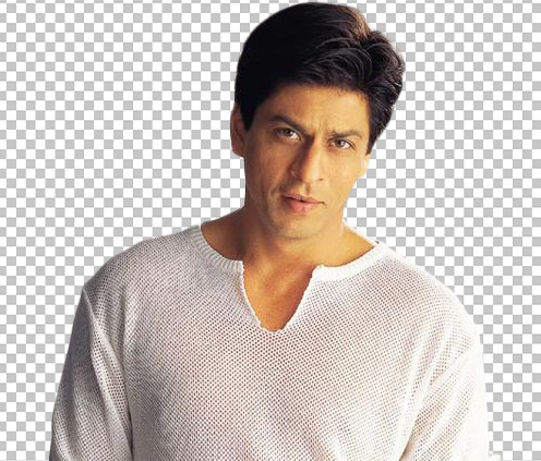Shah Rukh Khan wearing white sweater transparent image
