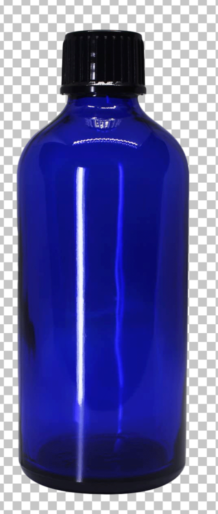 Blue colour bottle with black cap png image