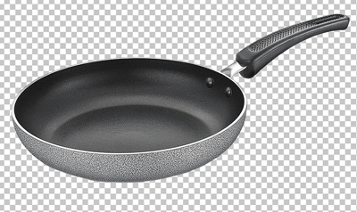 Black non sticky fry pan png image