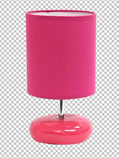 Pink table lamp png image