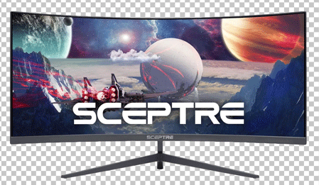 Sceptre curved monitor png image