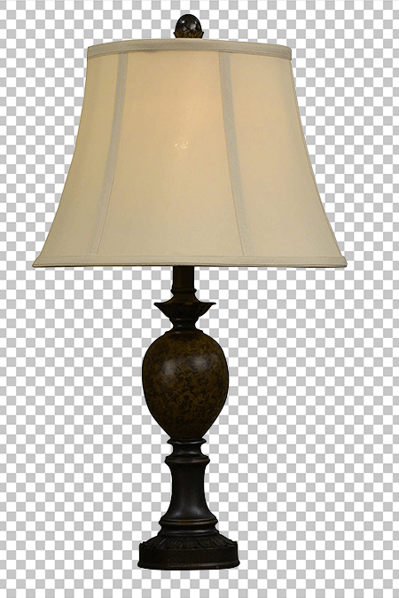 Wooden lamp PNG image