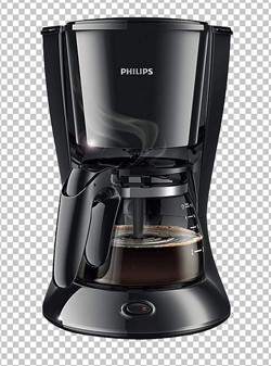 Black colour Philips coffee maker png image