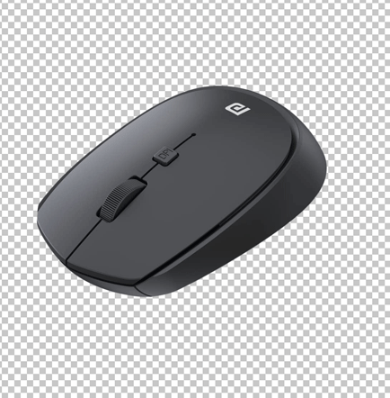 Black Portronics Toad23 Wireless Mouse png image