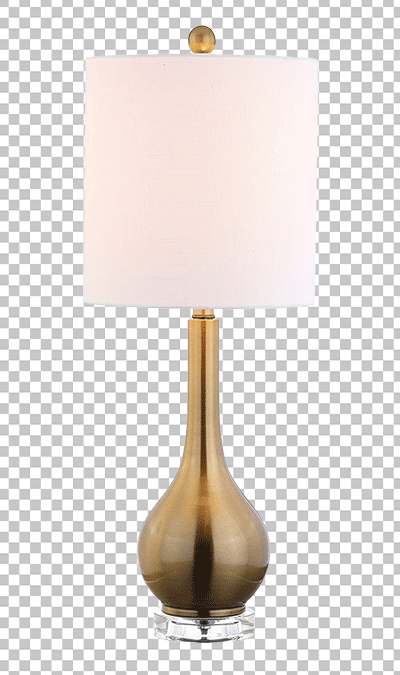 Gold color table lamp png image