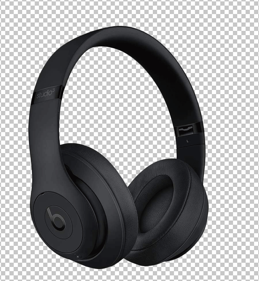 Black beats studio 3 wireless headphone png image