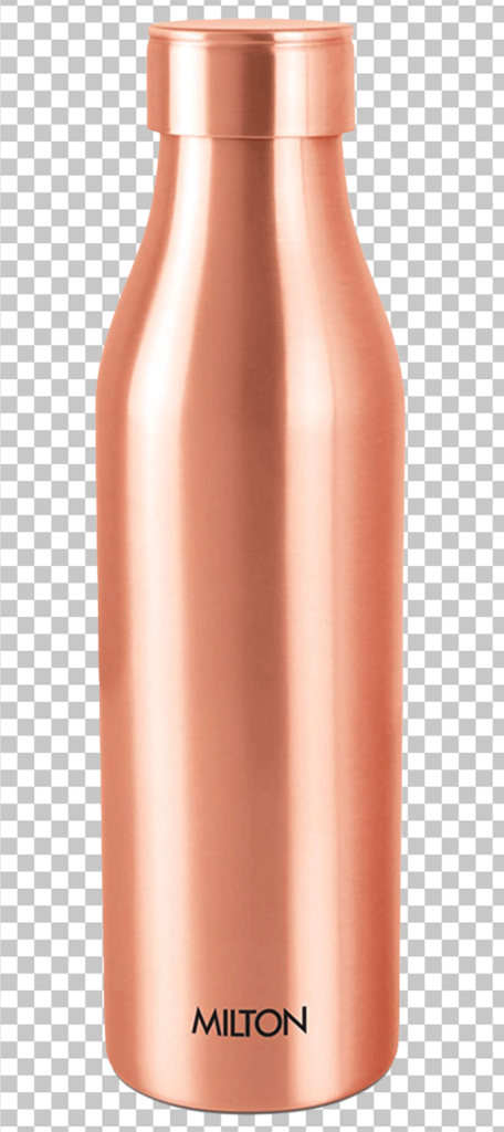 Copper color bottle PNG image