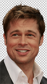 Brad Pitt smiling png image