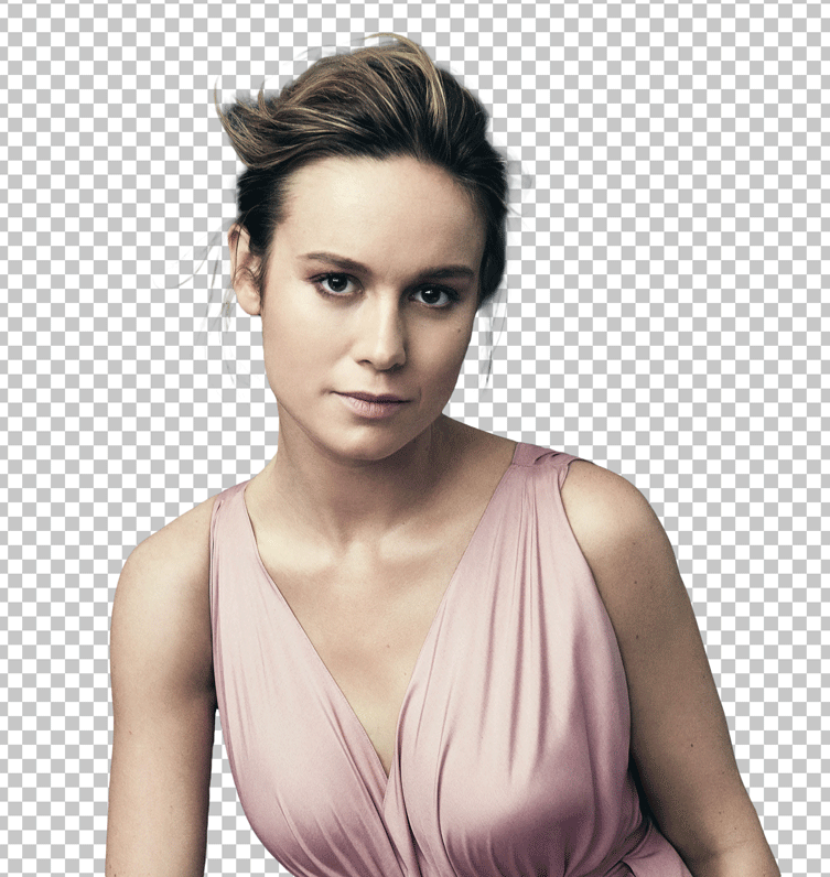 Brie Larson wearing a pink dress png image