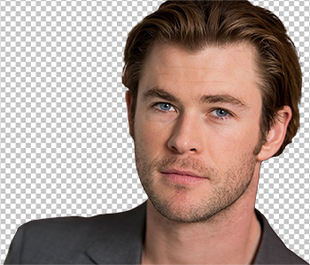 Chris Hemsworth wearing black suit PNG image