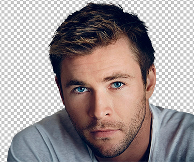 Chris Hemsworth looking straight PNG Image