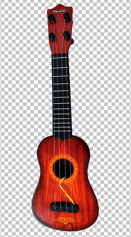 Dark brown ukulele png image