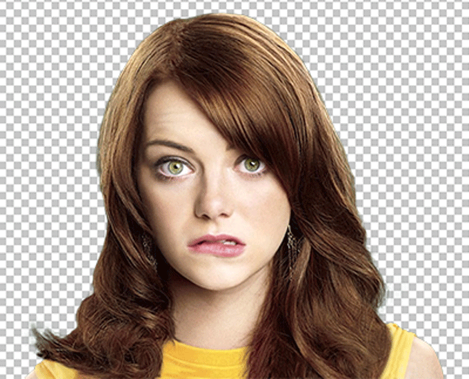 Emma Stone biting her lips png image