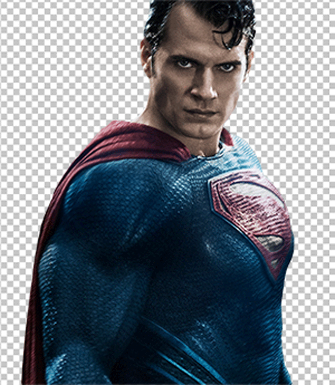 Henry Cavill as superman angry png image