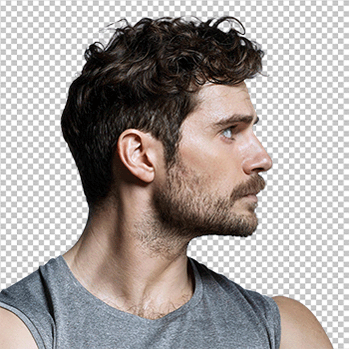 Henry Cavill side view wearing a gray tank top png image