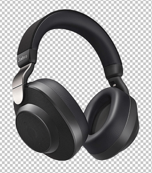 Black Jabra Elite wireless headphone png image