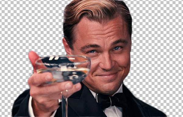 Leonardo DiCaprio wearing blue suit png image | OngPng