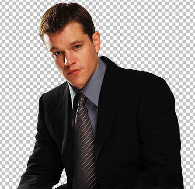 Matt Damon in black suit png image
