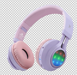 Pink Riwbox wireless headphone png image