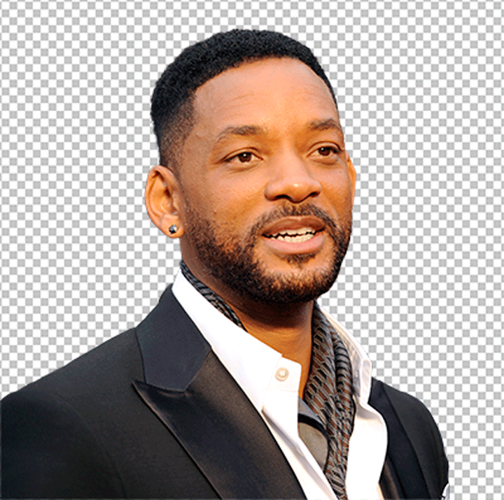 Will Smith wearing a black suit png image