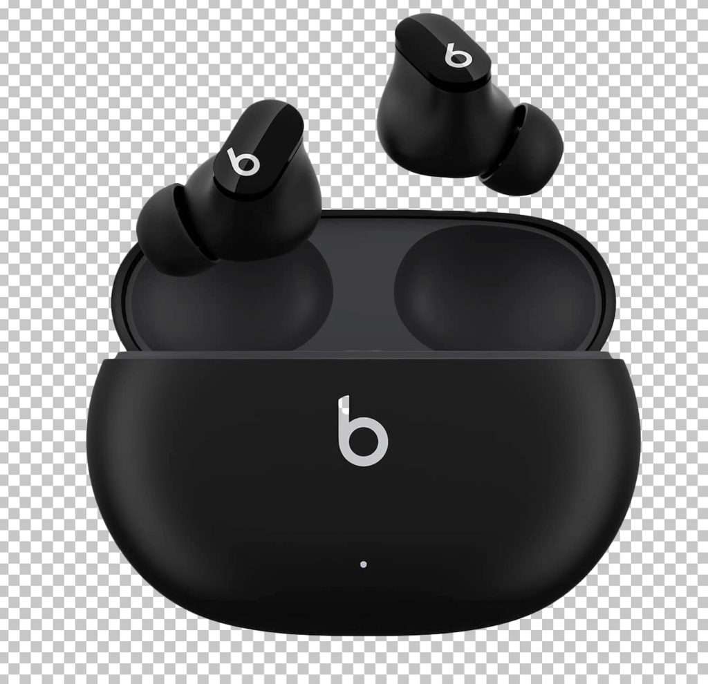 Black and white beats EarPods png image