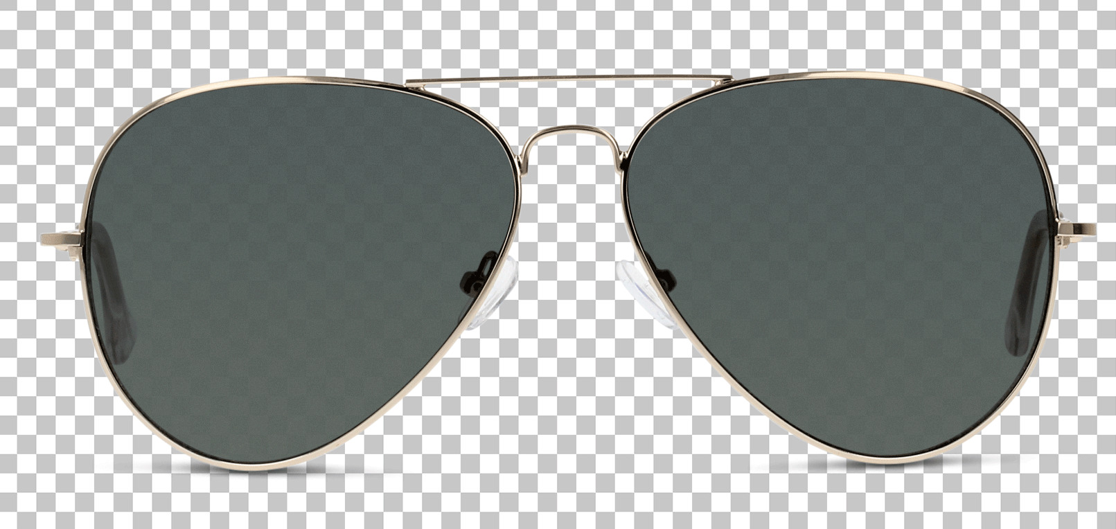 Black aviator sunglasses PNG image