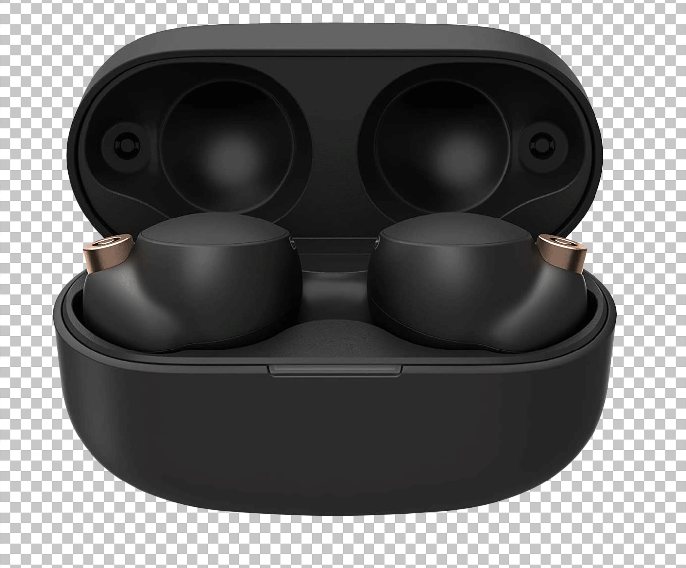 Sony Black earbuds PNG image