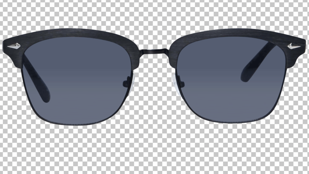 Black frame sunglasses png image