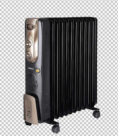Black Havells fan heater png image