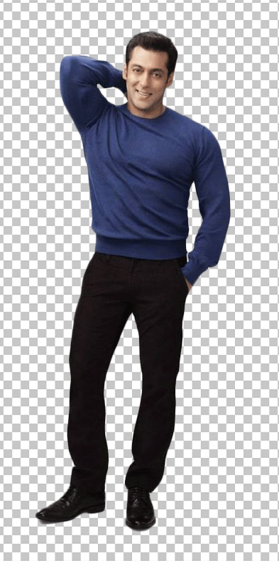 Salman Khan laughing wearing blue sweatshirt png image