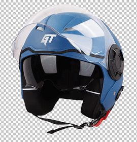 Blue colour Steelbird Gt dashing helmet png image