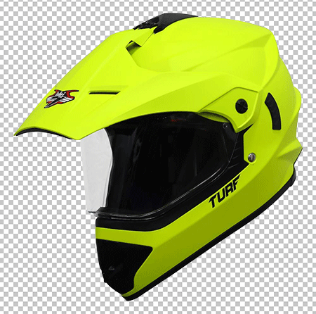 Neon colour steelbird off road helmet png image