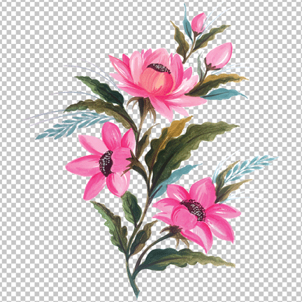 Flower Art PNG image | OngPng