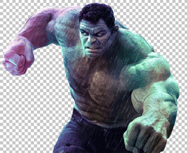 Hulk punching png image