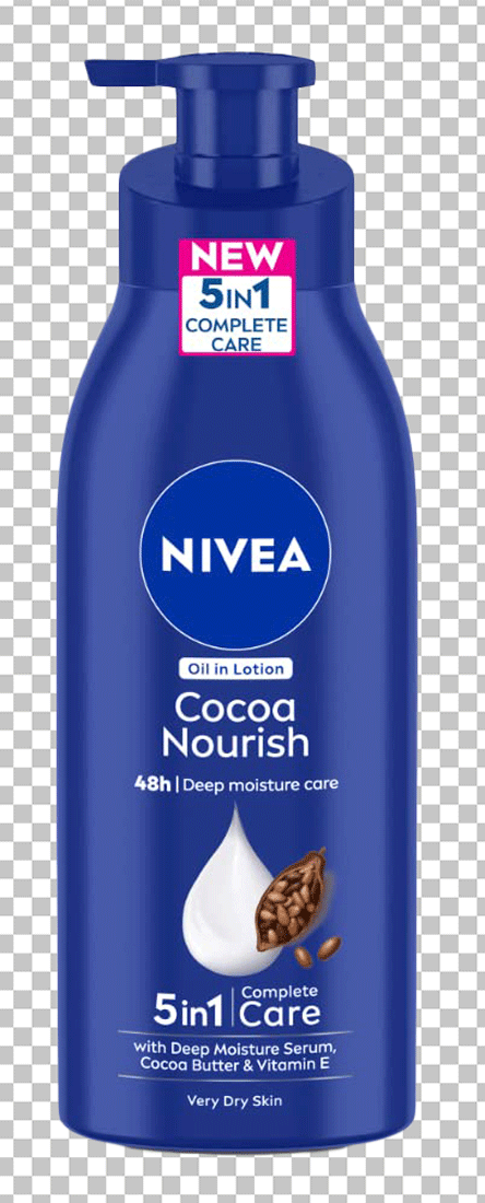 Nivea cocoa body lotion PNG image