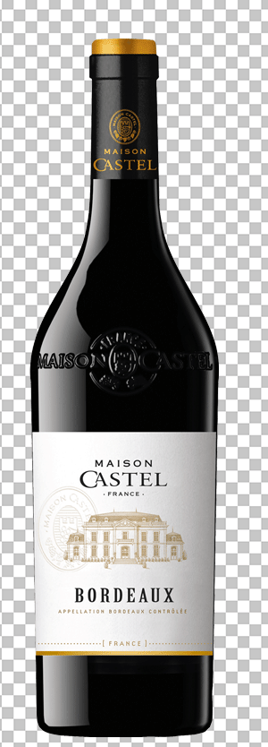 Maison Castel Bordeaux Merlot Wine PNG Image