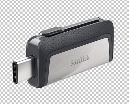 SanDisk USB-C pen drive PNG Image