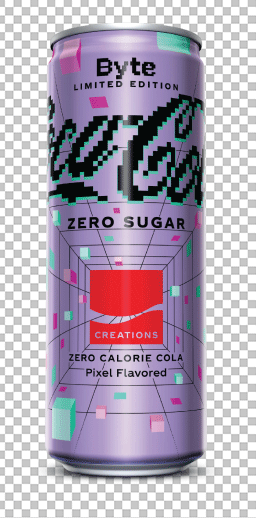 Zero sugar Coca-Cola Can PNG image