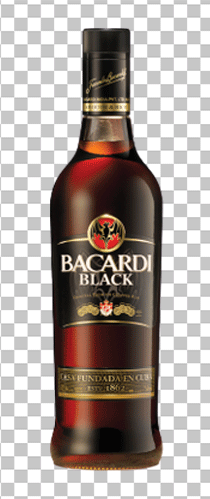 Bacardi black rum png image