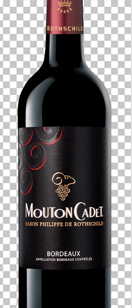 Mouton Cadet wine png image