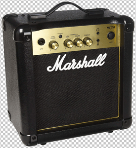 Black Marshall Amps PNG image
