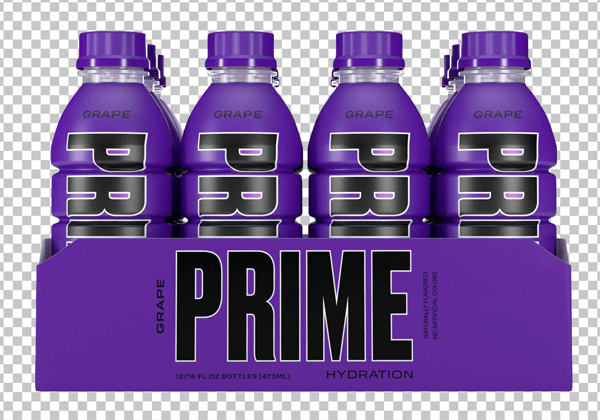 prime grape hydration drink png image