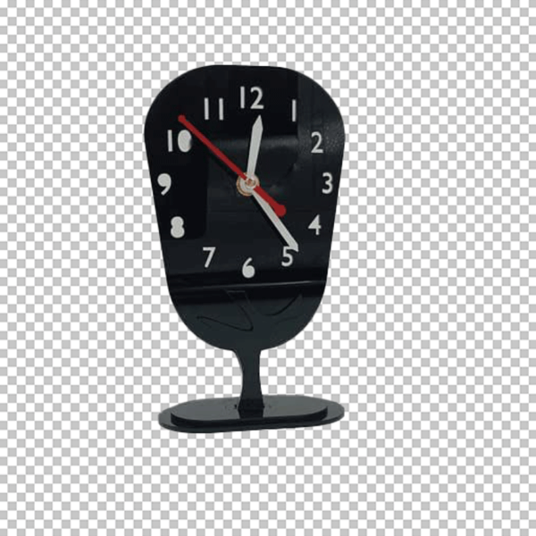 Black clock PNG image