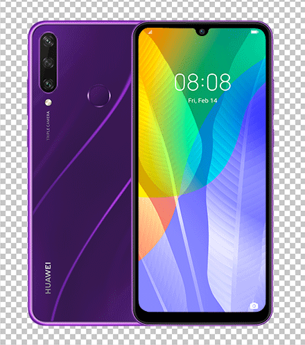 Huawei y6p purple png image