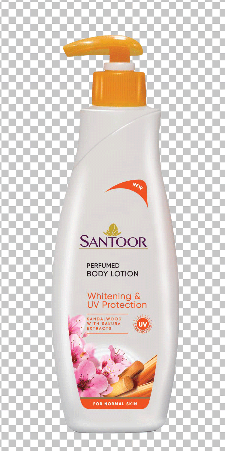 Santoor body lotion png image