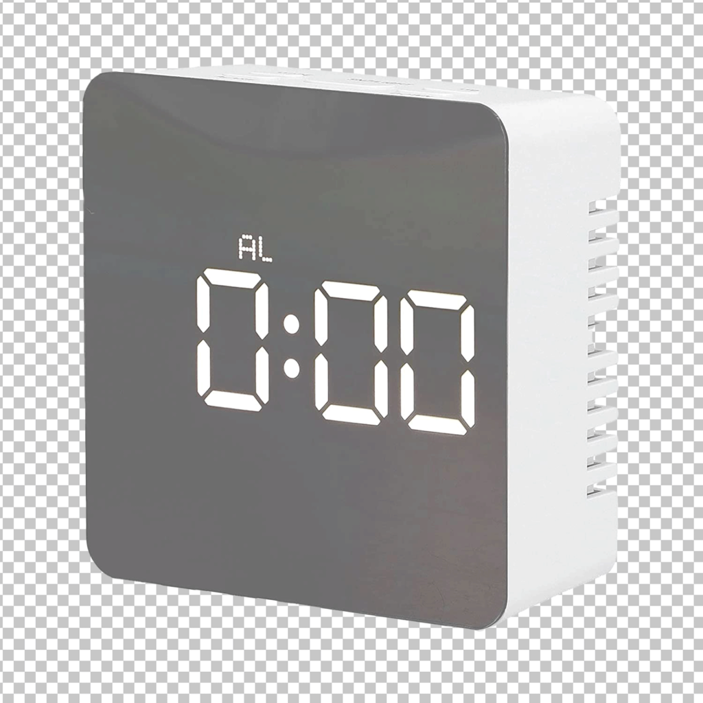 Digital alarm clock png image